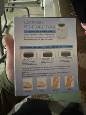 Electronic Pedicure Tool - White
